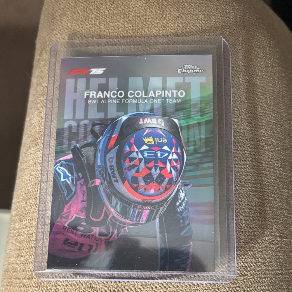 Franco Colapinto Topps Chrome F1 Trading Card - Multicolor Helmet 2025